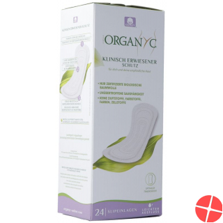 Organyc Slipeinlagen Flach Light Flow 24 Stück