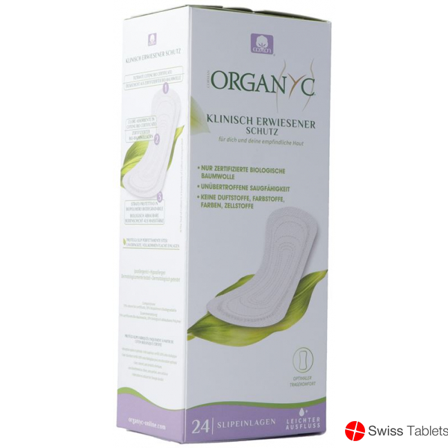 Organyc Slipeinlagen Flach Light Flow 24 Stück buy online