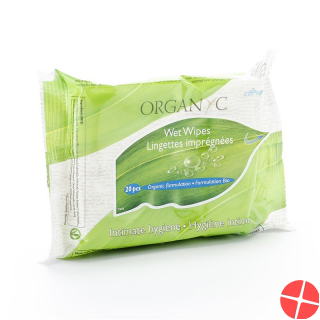 Organyc Feuchtigkeitstücher 20 Stück Organyc Feuchtigkeitstücher 20 Stück