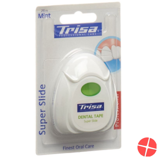 Trisa Super Tape Zahnseide 25m Mint Fluor