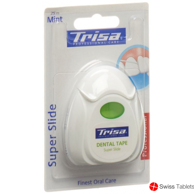 Trisa Super Tape Zahnseide 25m Mint Fluor buy online