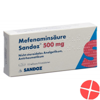 Mefenaminsäure Sandoz 500mg Teilbar 10 Stück