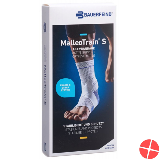 MalleoTrain S Aktivbandage Sprunggelenk Grösse 3 Rechts Titan