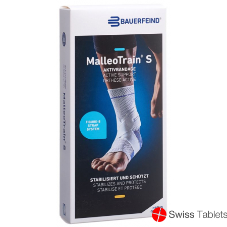 MalleoTrain S Aktivbandage Sprunggelenk Grösse 3 Links Titan buy online