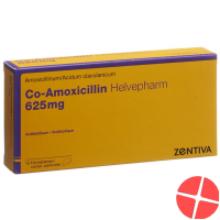 Co Amoxicillin Helvepharm Filmtabletten 625mg 10 Stück