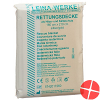 Leina Rettungsdecke 210x160cm Silber/gold