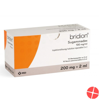 Bridion Injektionslösung 200mg/2ml 10 Durchstechflaschen 2ml