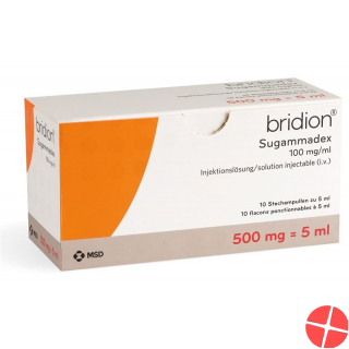 Bridion Injektionslösung 500mg/5ml 10 Durchstechflaschen 5ml