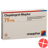 Clopidogrel Mepha Lactabs 75mg 28 Stück