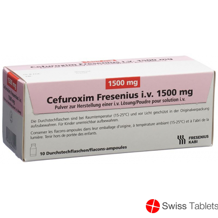 Cefuroxim Fresenius 1500mg i.v. Durchstechflasche 10 Stück buy online