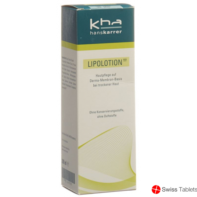 Hans Karrer Eco Lipolotion Tube 200ml buy online