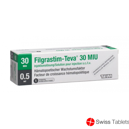 Filgrastim Teva 30 Mio E/0.5ml Fertigspritze 0.5ml buy online Filgrastim Teva 30 Mio E/0.5ml Fertigspritze 0.5ml buy online