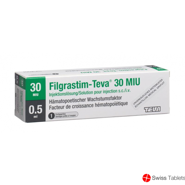 Filgrastim Teva 30 Mio E/0.5ml Fertigspritze 0.5ml buy online Filgrastim Teva 30 Mio E/0.5ml Fertigspritze 0.5ml buy online
