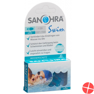 Sanohra Swim Ohrenstöpsel Erwachsene 2 Stück