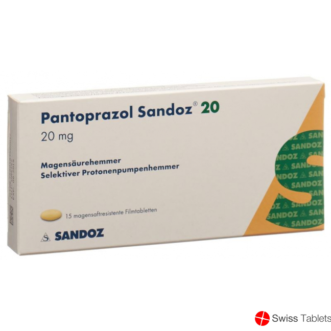 Pantoprazol Sandoz Tabletten 20mg 15 Stück buy online