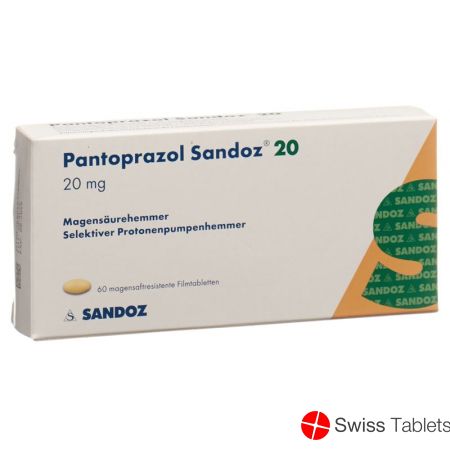 Pantoprazol Sandoz Tabletten 20mg 60 Stück buy online