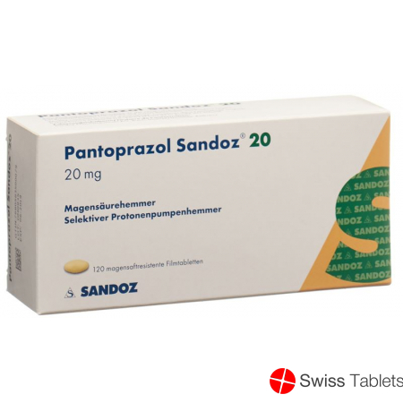 Pantoprazol Sandoz Tabletten 20mg 120 Stück buy online