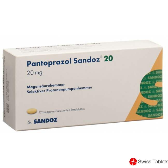 Pantoprazol Sandoz Tabletten 20mg 120 Stück buy online