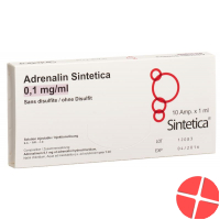 Adrenalin Sint 0.1mg/ml O Disulf 1ml 10 Ampullen 1ml