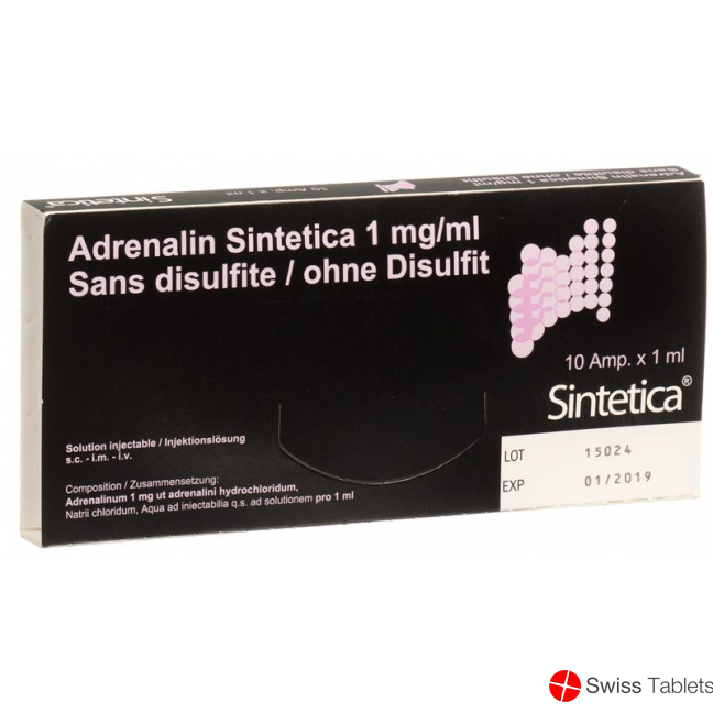 Adrenalin Sint 1mg/ml O Disulf 1ml 10 Ampullen 1ml buy online