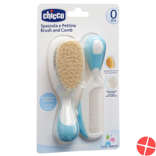 Chicco Kamm und Bürste Naturborsten Light 0m+