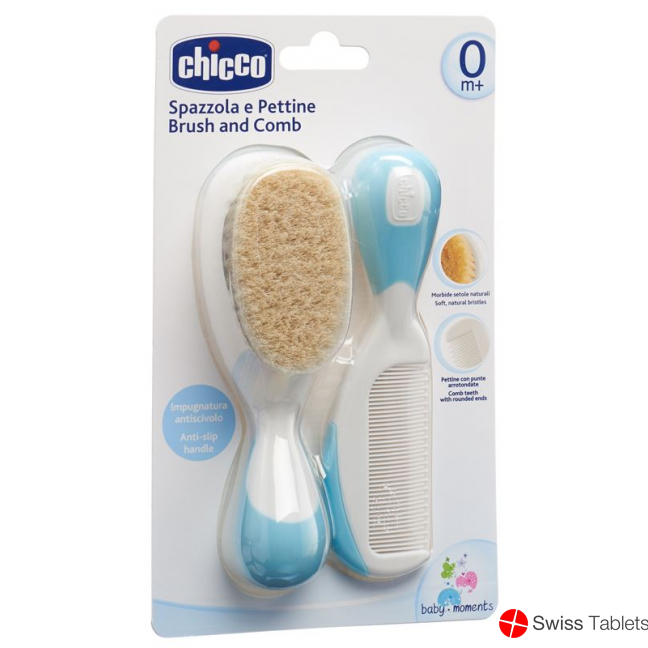 Chicco Kamm und Bürste Naturborsten Light 0m+ buy online