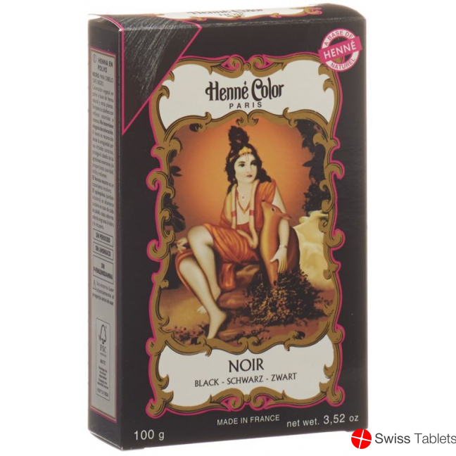 Henné Color Schwarz Henna-Pulver 100g buy online