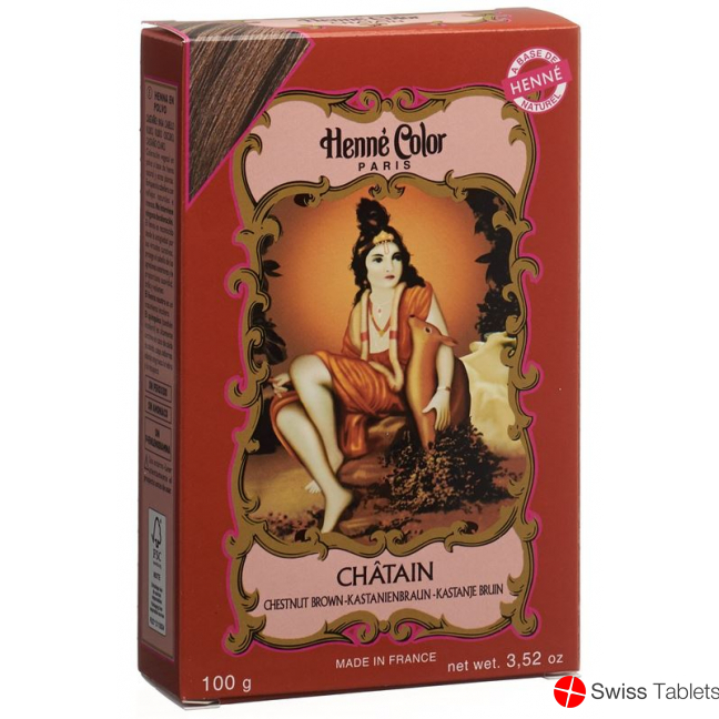 Henné Color Kastanienbraun Henna-Pulver 100g buy online