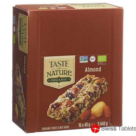 Taste Of Nature Riegel California Almond 16x 40g buy online