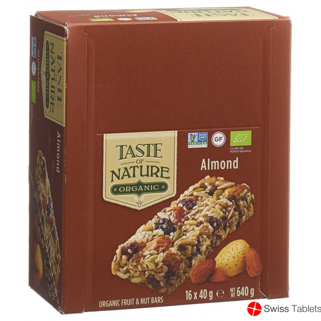 Taste Of Nature Riegel California Almond 16x 40g buy online