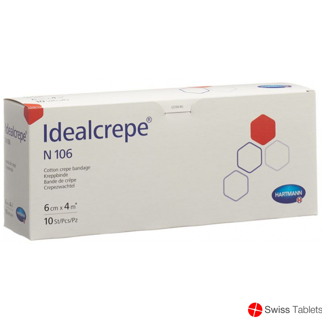 Idealcrepe N106 Elastische Binde 4mx6cm 10 Stück buy online