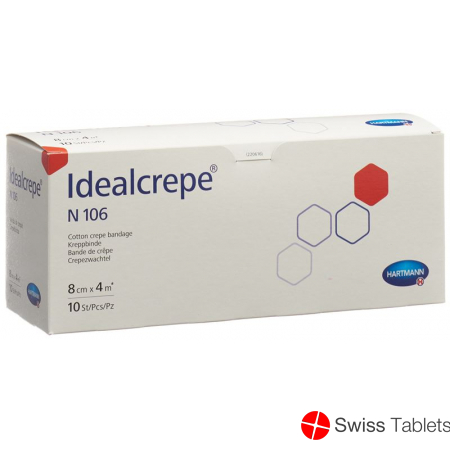 Idealcrepe N106 Elastische Binde 4mx8cm 10 Stück buy online