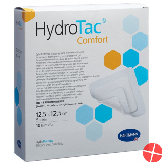 Hydrotac Comfort Wundverband 12.5x12.5cm Steril 10 Stück