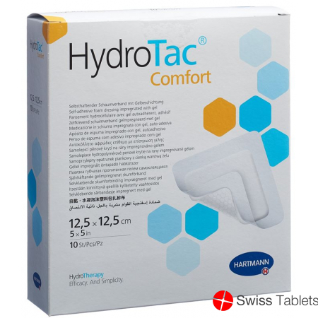 Hydrotac Comfort Wundverband 12.5x12.5cm Steril 10 Stück buy online