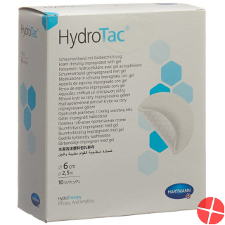 Hydrotac Wundverband 6cm Rund Steril 10 Stück Hydrotac Wundverband 6cm Rund Steril 10 Stück