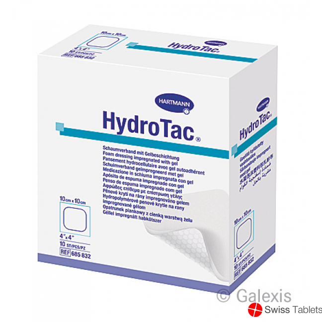 Hydrotac Wundverband 10x10cm Steril 10 Stück buy online