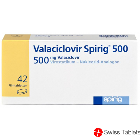 Valaciclovir Spirig Filmtabletten 500mg 42 Stück buy online