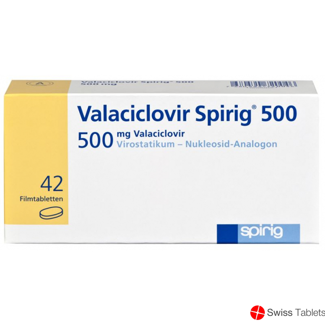 Valaciclovir Spirig Filmtabletten 500mg 42 Stück buy online