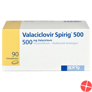 Valaciclovir Spirig Filmtabletten 500mg 90 Stück