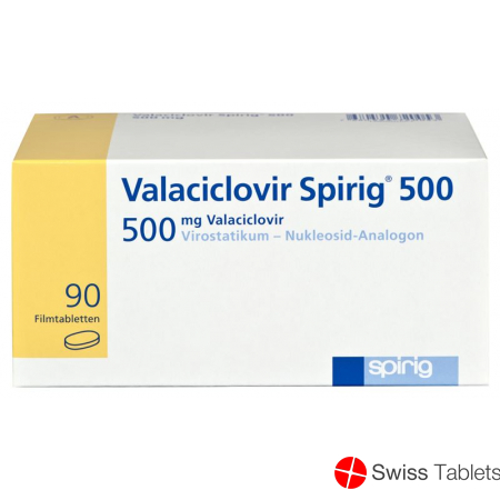 Valaciclovir Spirig Filmtabletten 500mg 90 Stück buy online