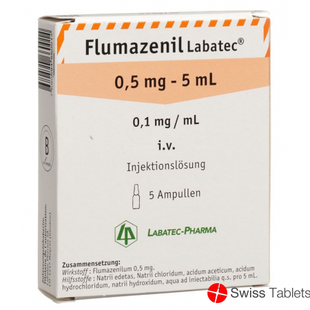 Flumazenil Labatec 0.5mg/5ml 5 Ampullen 5ml buy online