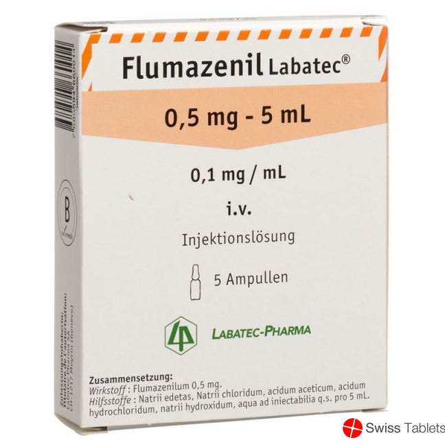 Flumazenil Labatec 0.5mg/5ml 5 Ampullen 5ml buy online