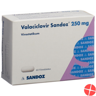 Valaciclovir Sandoz Filmtabletten 250mg 60 Stück