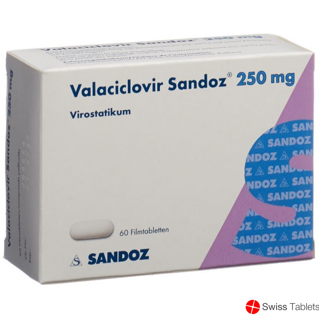 Valaciclovir Sandoz Filmtabletten 250mg 60 Stück buy online