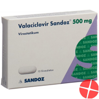 Valaciclovir Sandoz Filmtabletten 500mg 10 Stück
