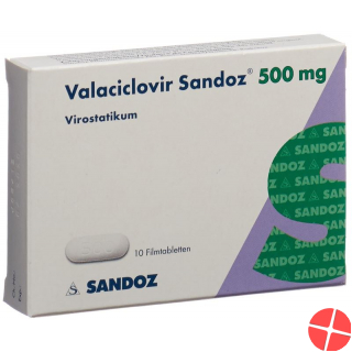 Valaciclovir Sandoz Filmtabletten 500mg 10 Stück