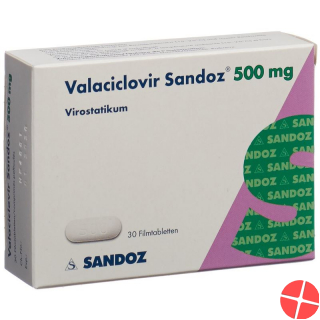 Valaciclovir Sandoz Filmtabletten 500mg 30 Stück