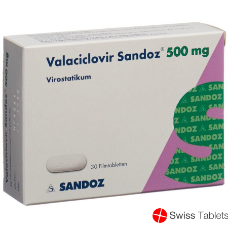 Valaciclovir Sandoz Filmtabletten 500mg 30 Stück buy online