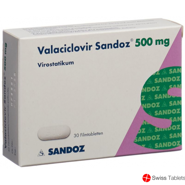 Valaciclovir Sandoz Filmtabletten 500mg 30 Stück buy online