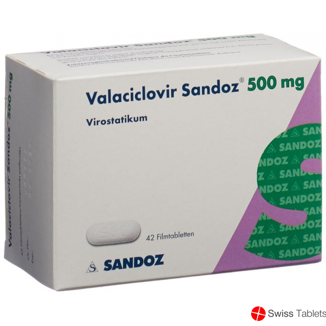 Valaciclovir Sandoz Filmtabletten 500mg 42 Stück buy online